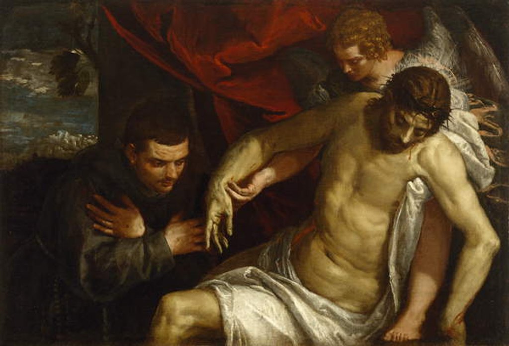 Detail of The Dead Christ Supported by an Angel and Adored by a Franciscan, c.1586-87 by (1528-88) Veronese