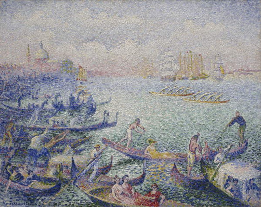 Detail of Regatta in Venice, September 1903 - January 1904 by Henri-Edmond Cross