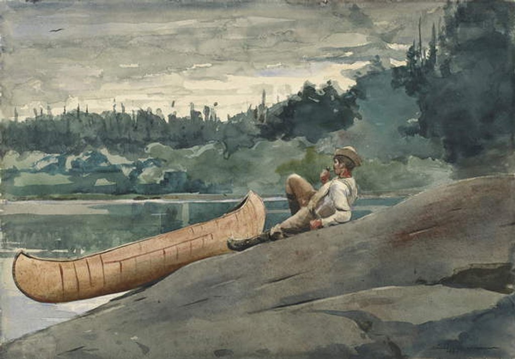 Detail of The Guide, 1895 by Winslow Homer