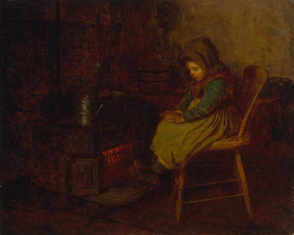 Detail of Home and Warmth, 1863 by Eastman Johnson
