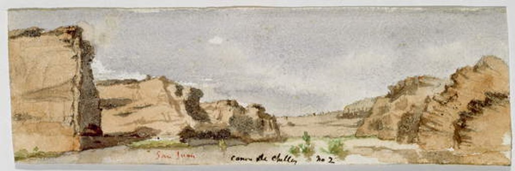 Detail of San Juan/Canyon de Chelly No. 2, 1869-1871 by Vincent Colyer