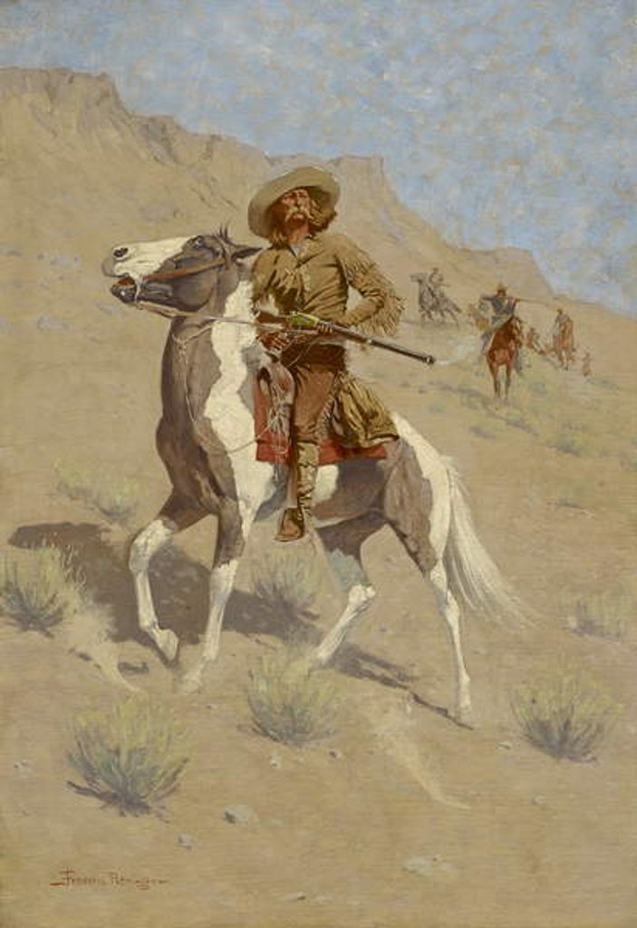 Detail of The Scout, c. 1902 by Frederic Remington
