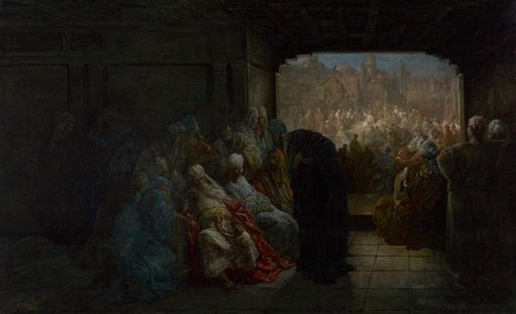 Detail of The House of Caiaphas, 1875 by Gustave Dore