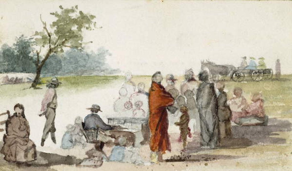 Detail of The Organist, 1869-71 by Vincent Colyer