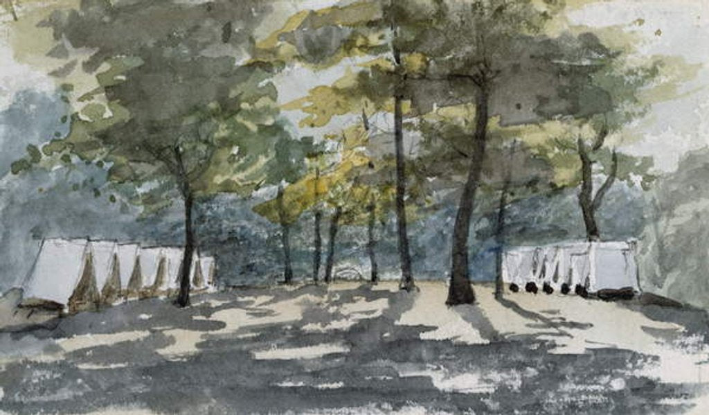 Detail of Tents at the Agency, Arizona, 1869-71 by Vincent Colyer