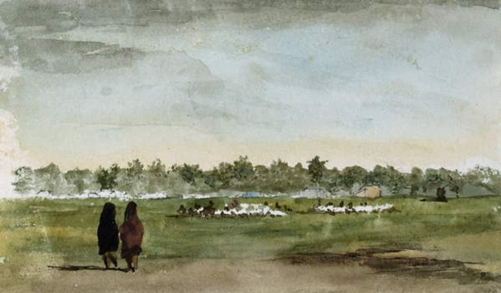 Detail of Osage Race Course, Southern Kansas, 1869-71 by Vincent Colyer
