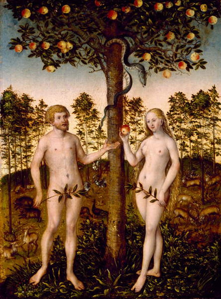 Detail of The Fall of Man, 1549 by Lucas the Younger Cranach