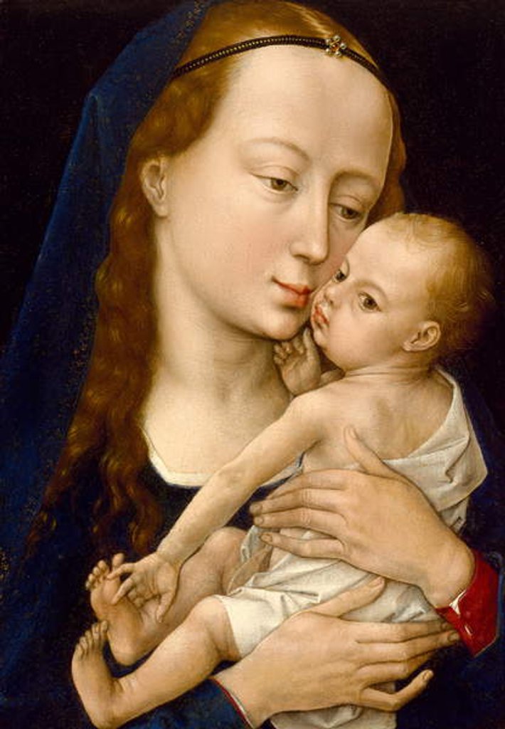 Detail of Virgin and Child, after 1454 by Rogier van der Weyden