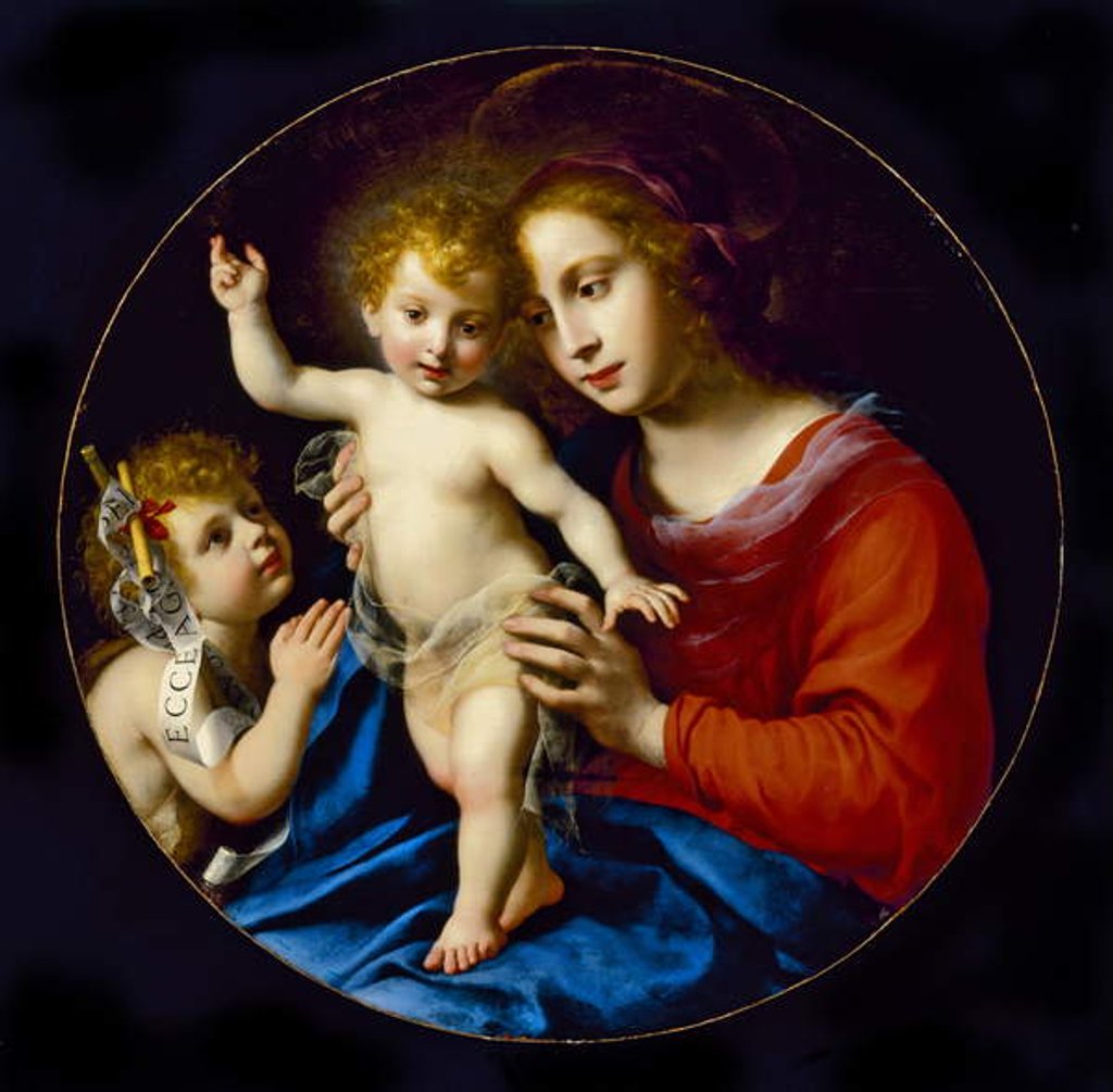 Detail of Madonna and Child with St. John the Baptist, c.1636 by Carlo Dolci