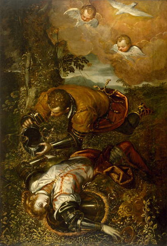 Detail of Tancred Baptizing Clorinda, c.1586-1600 by Domenico Robusti Tintoretto