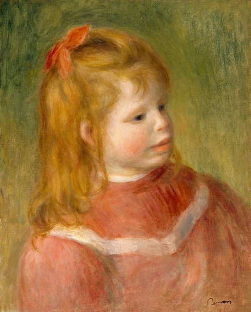 Detail of Portrait of Jean c.1897 by Pierre Auguste Renoir