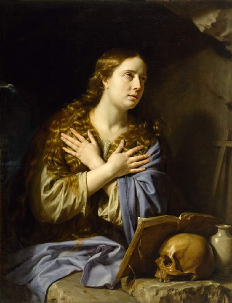 Detail of The Repentant Magdalen, 1648 by Philippe de Champaigne