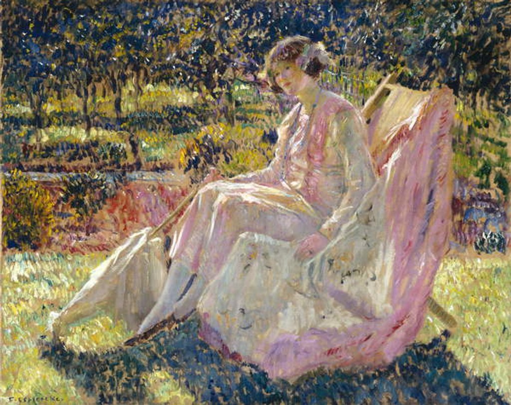 Detail of Sunbath, c.1913 by Frederick Carl Frieseke
