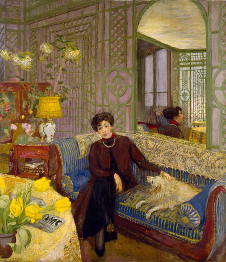 Detail of Portrait of Marcelle Aron, wife of Tristan Bernard 1914 by Edouard Vuillard