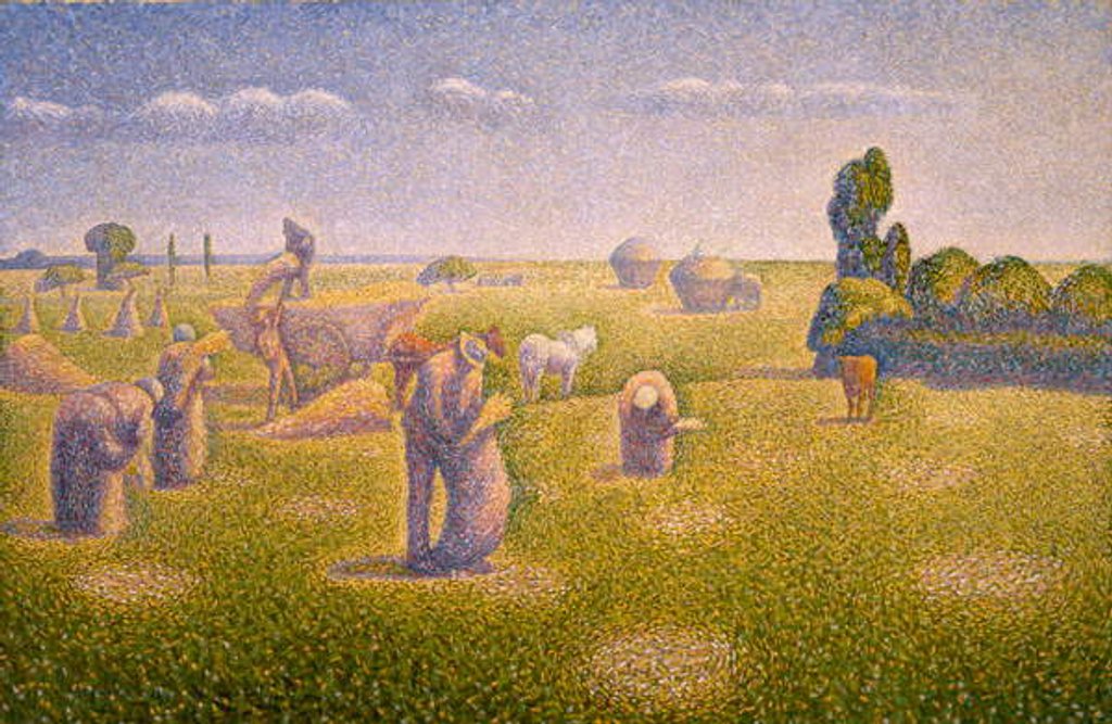 Detail of The Harvesters, 1892 by Charles Angrand