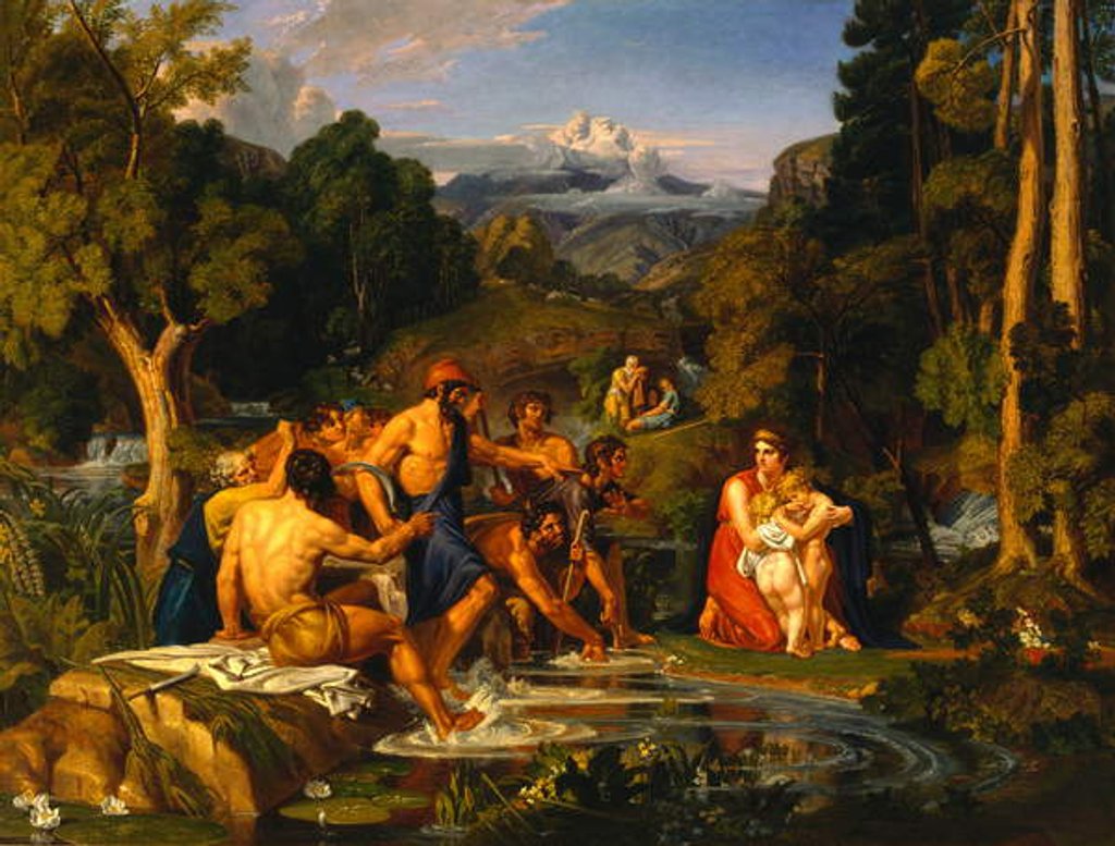 Detail of Latona and the Lycian Peasants by Joshua Cristall