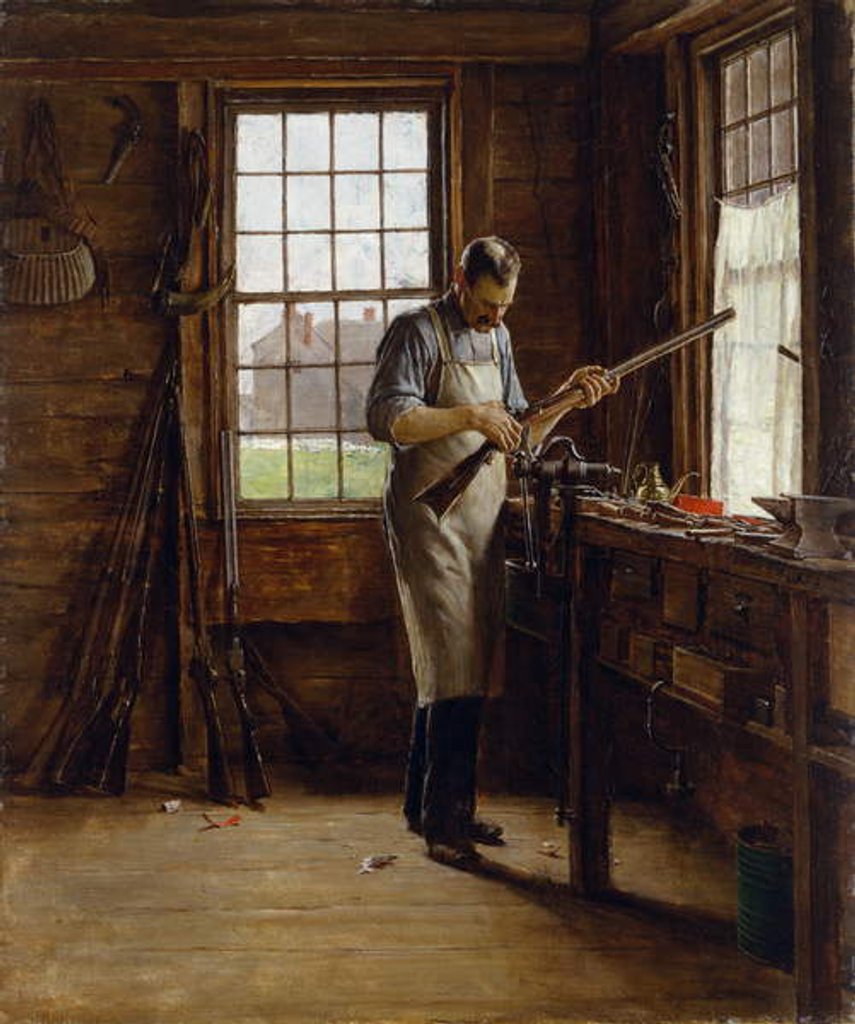 Detail of The Gunsmith Shop, c.1890-95 by Edgar Melville Ward