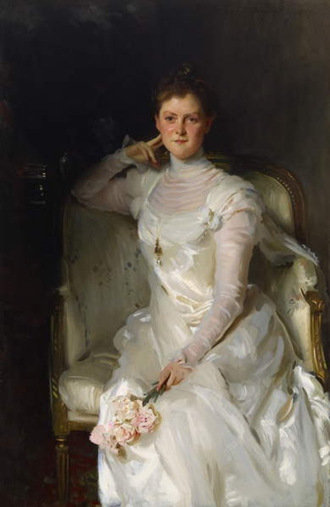 Detail of Mrs Joshua Montgomery Sears 1899 by John Singer Sargent