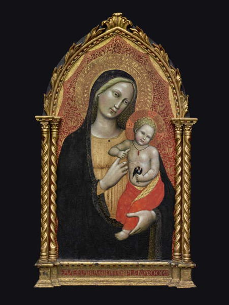 Detail of Virgin and Child, c.1395-1400 by Master of the Straus Madonna