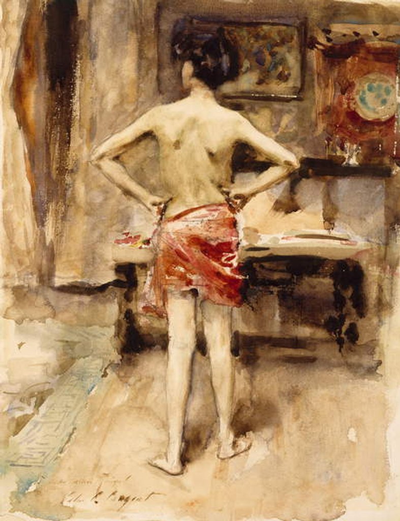 Detail of The Model, 1876 by John Singer Sargent