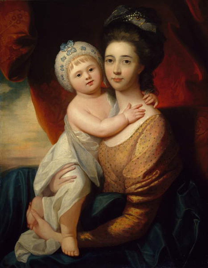 Detail of Lady Sondes with her Infant Son, c.1793-94 by Benjamin West