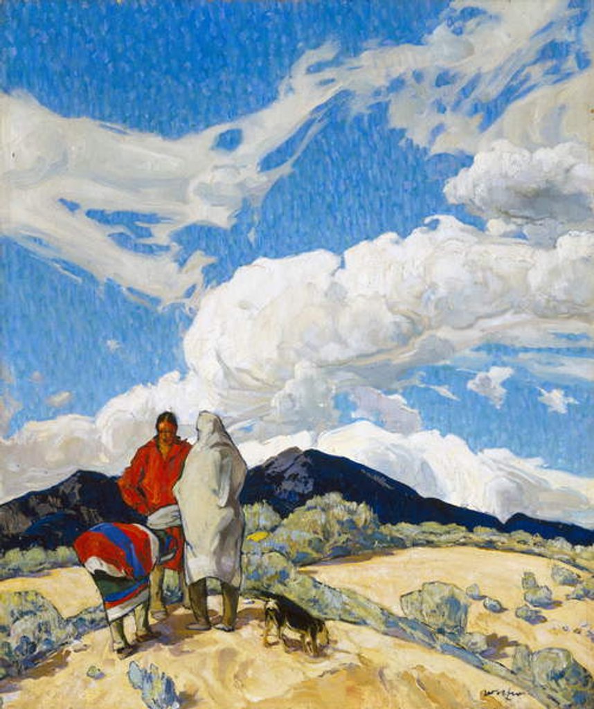 Detail of The Rendezvous, c.1914-22 by Walter Ufer