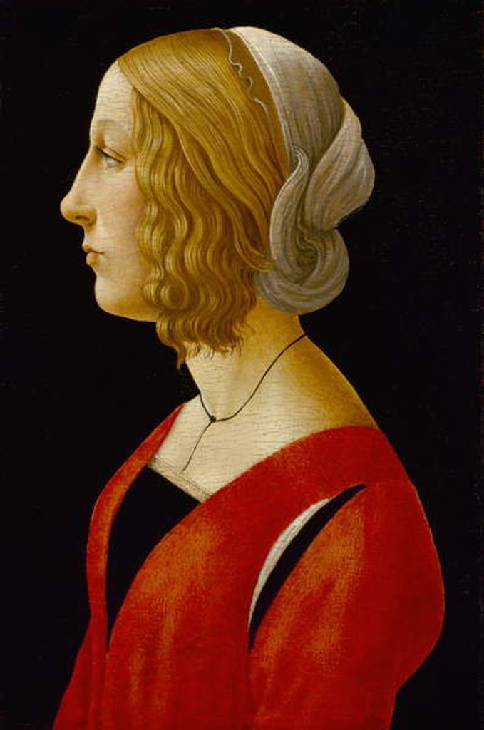 Detail of Bust of a Young Woman, c.1485-90 by Raffaellino del Garbo