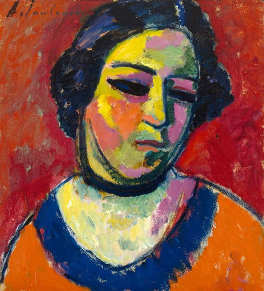 Detail of Portrait of a Woman, 1912 by Alexej von Jawlensky