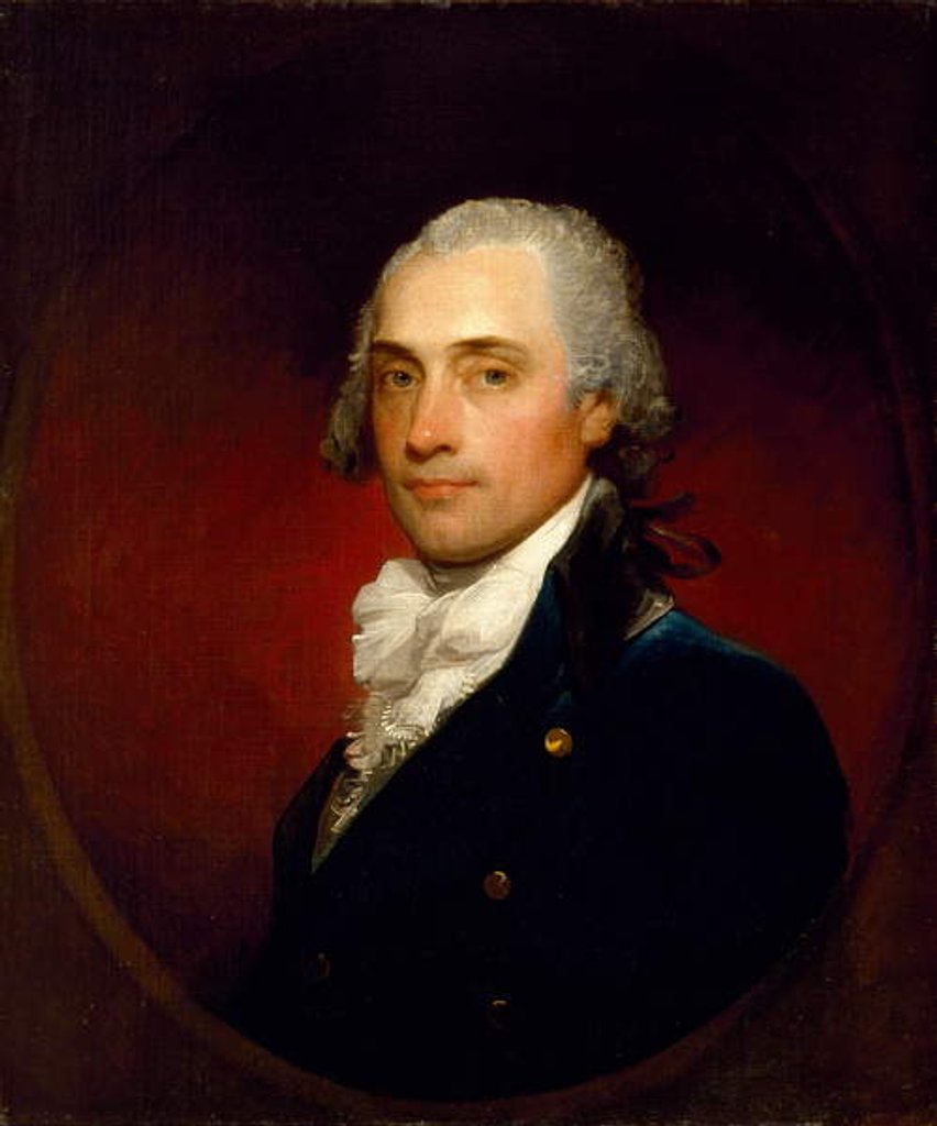 Detail of Portrait of John Vaughan, c.1795 by Gilbert Stuart