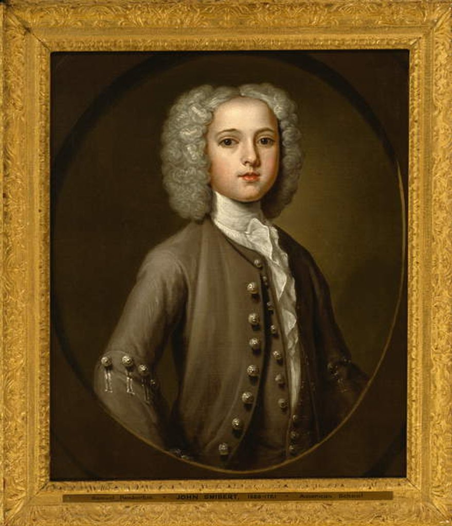 Detail of Portrait of Samuel Pemberton, 1734 by John Smibert