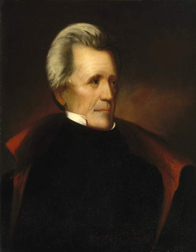 Detail of Portrait of Andrew Jackson, c. 1835 by Ralph Eleaser Whiteside Earl