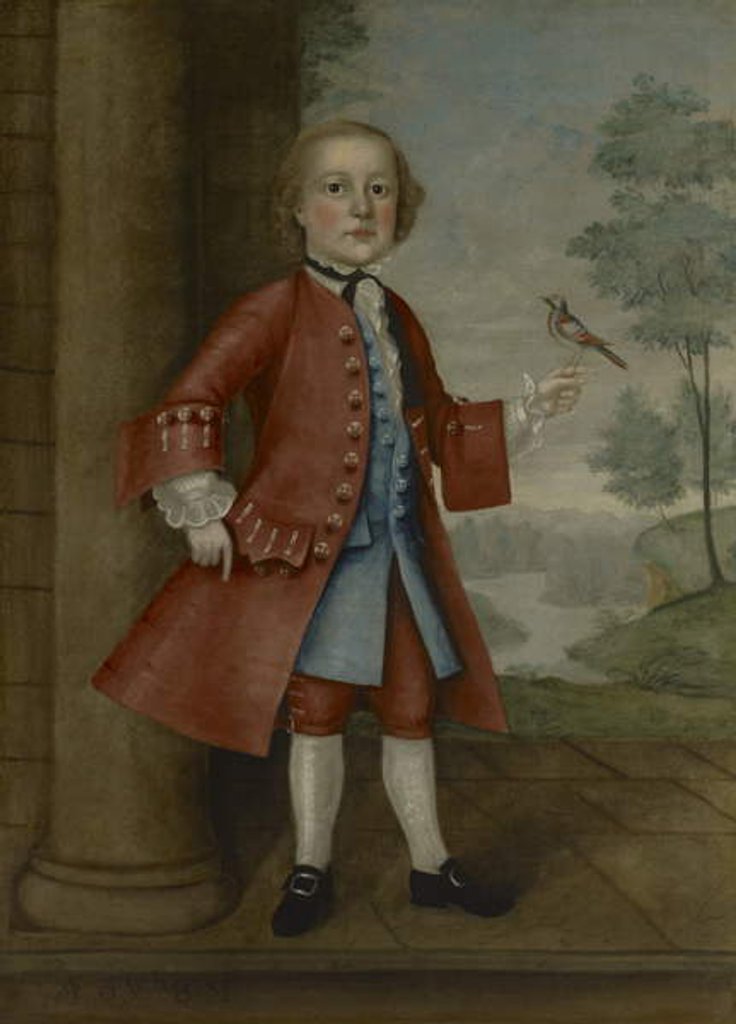 Detail of Portrait of John Gerry, 1745 by Joseph Badger