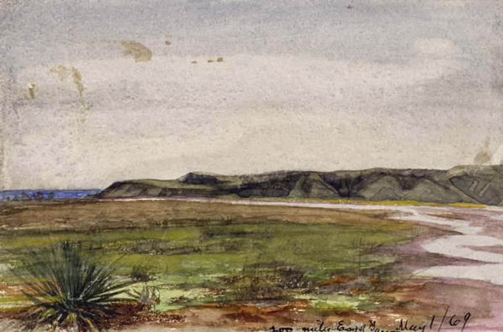 Detail of Two Hundred Miles East of Bascom, May 1, 1869 by Vincent Colyer