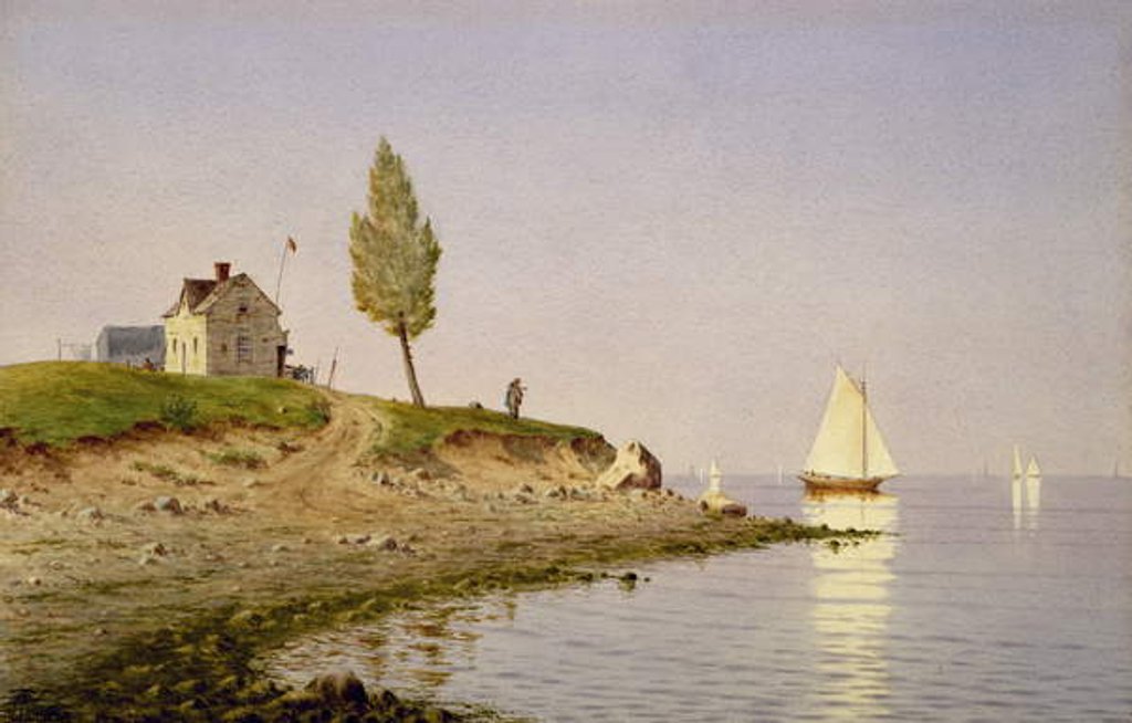 Detail of A Calm Afternoon, Long Island, 1876 by Henry Farrer