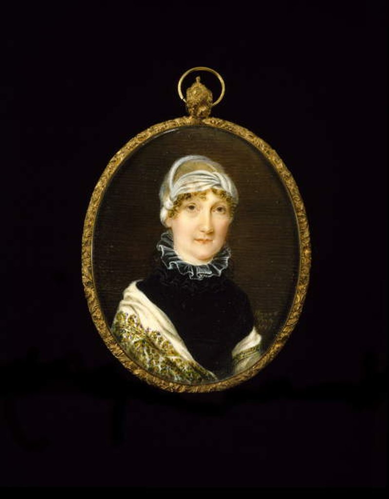 Detail of Portrait of Mrs. Jonathan Bates, 1821 by David Claypoole Johnston