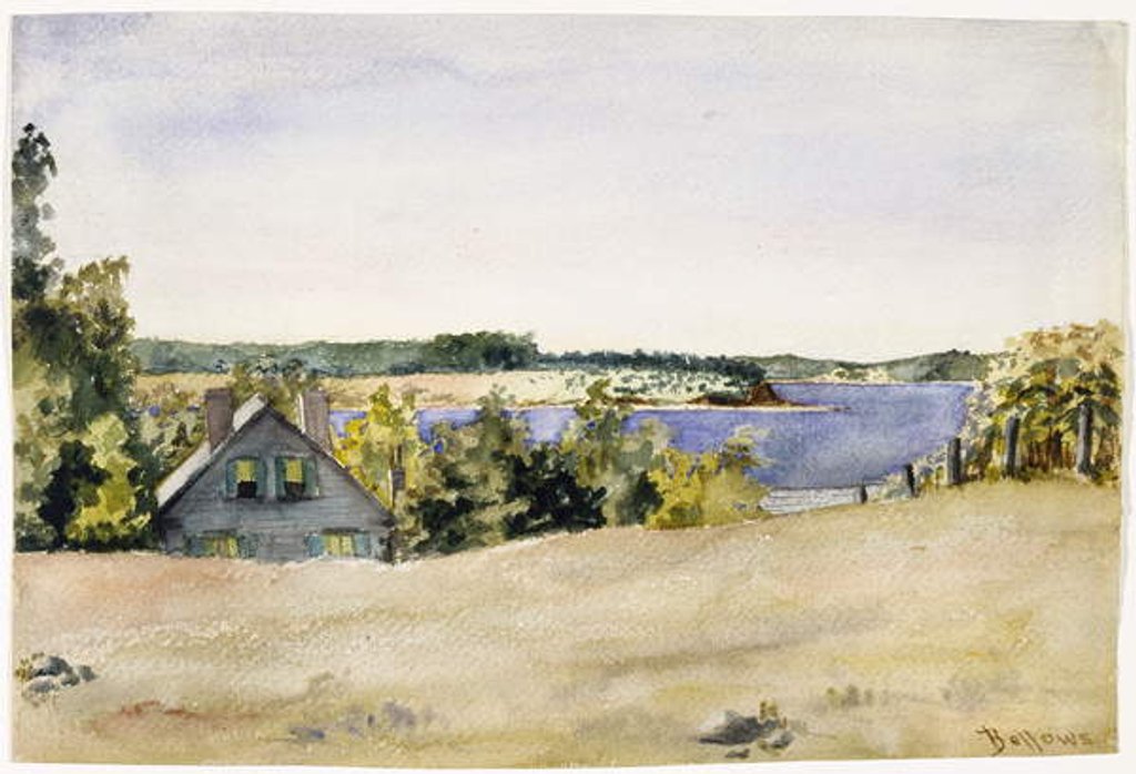 Detail of Gardiner's Bay from Sag Harbor, 1899 by George Wesley Bellows