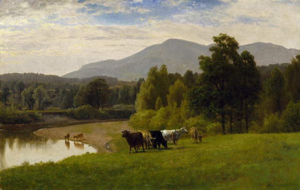 Detail of Pasture Lands, 1867 by George Snr. Inness