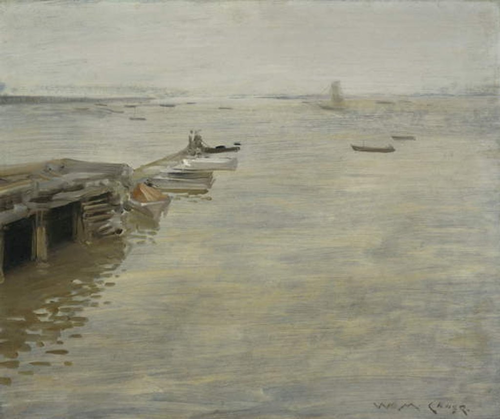 Detail of A Gray Day, 1886 by William Merritt Chase