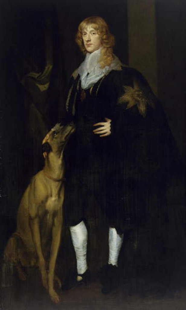 Detail of James Stuart, Duke of Lenox and Richmond, 17th century by Anthony van Dyck