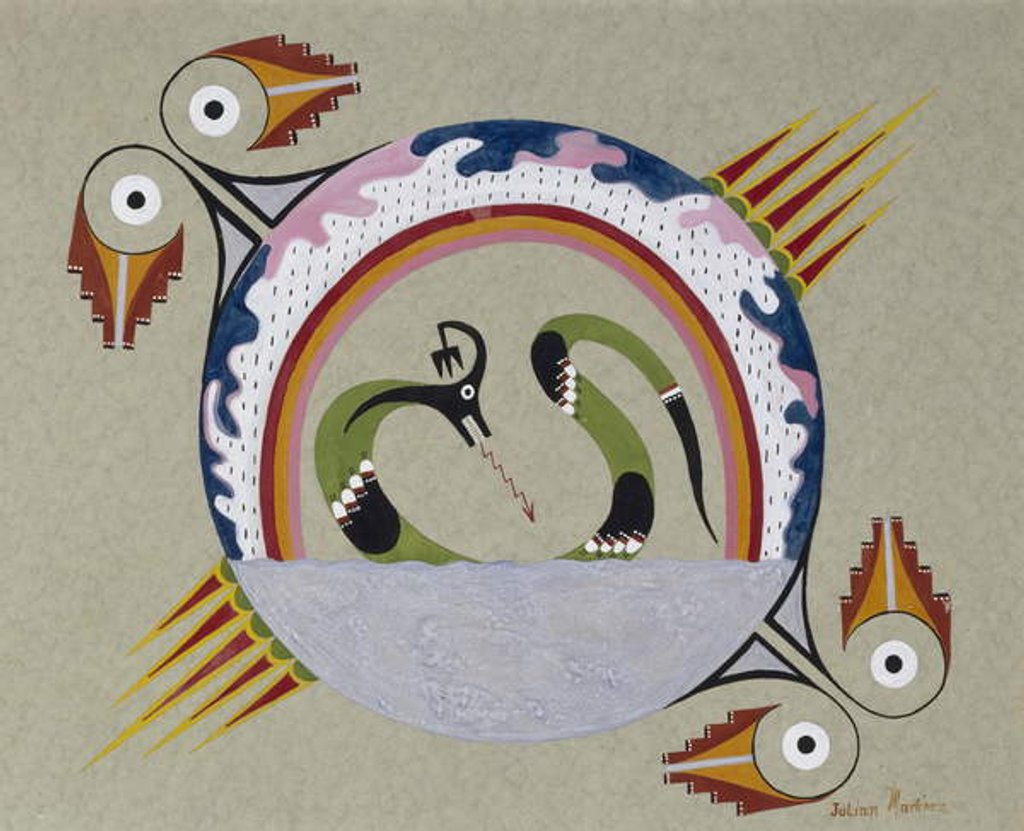 Detail of Conventionalized Design of Symbols, 1930-40 by Julian Martinez