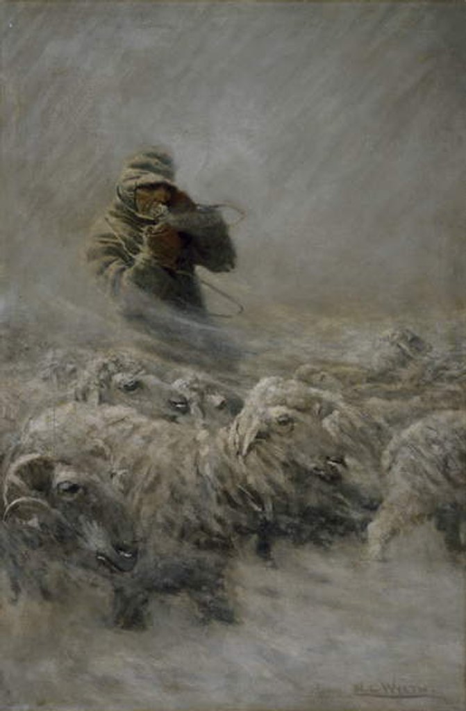 Detail of Sheep Herder, 1908 by Newell Convers Wyeth