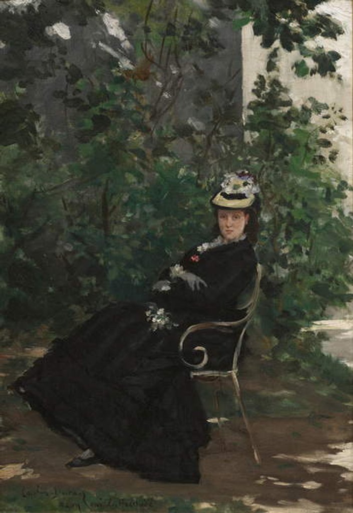 Detail of Portrait of Madame Alice Hoschede, c.1872-78 by Charles Emile Auguste Carolus-Duran