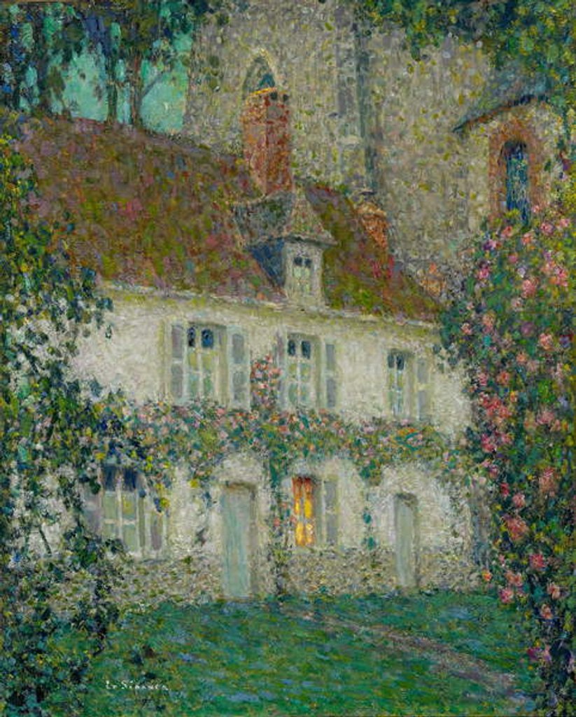 Detail of The Artist's House at Gerberoy, 1932 by Henri Eugene Augustin Le Sidaner