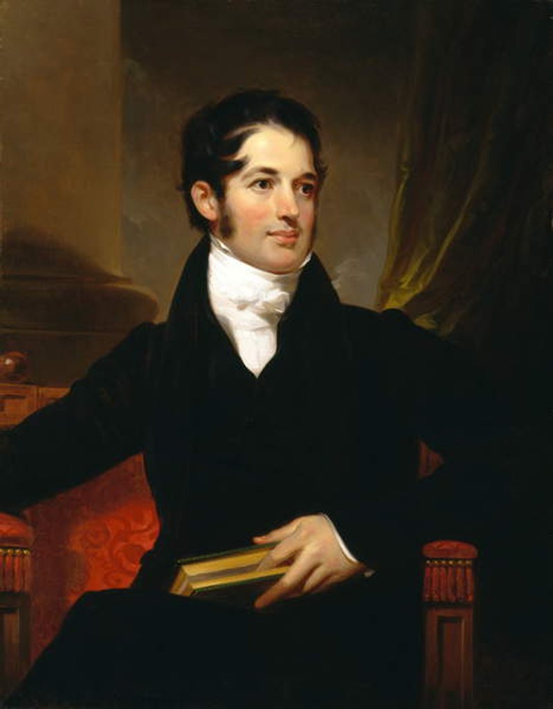 Detail of Portrait of James Cornell Biddle, 1841 by Thomas Sully