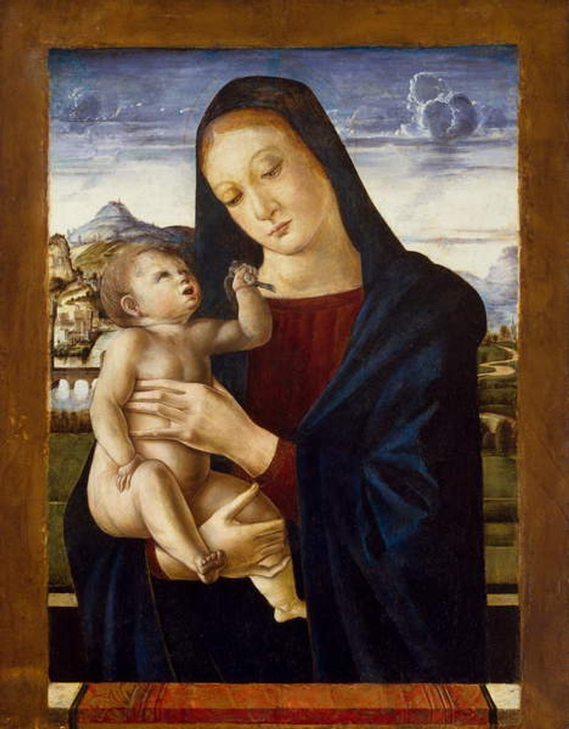 Detail of Virgin and Child, c.1460-70 by Giovanni Bellini