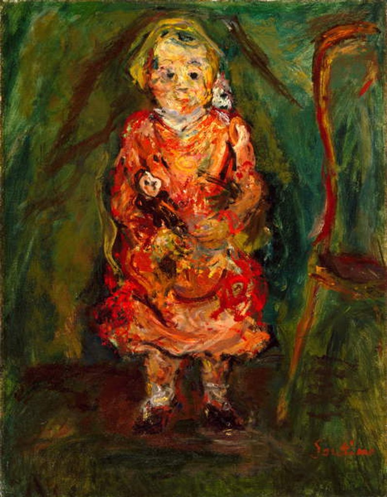 Detail of Young Girl with a Doll, 1926-27 by Chaim Soutine
