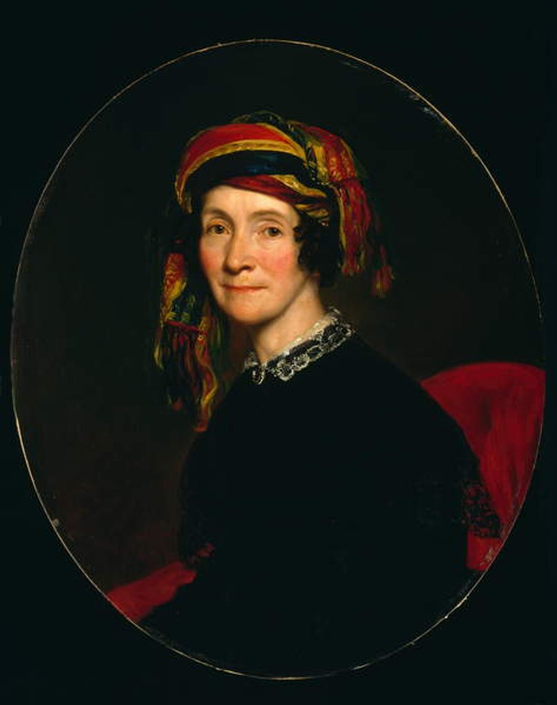 Detail of Portrait of Mrs. Jonathan Russell, c.1845 by George Peter Alexander Healy