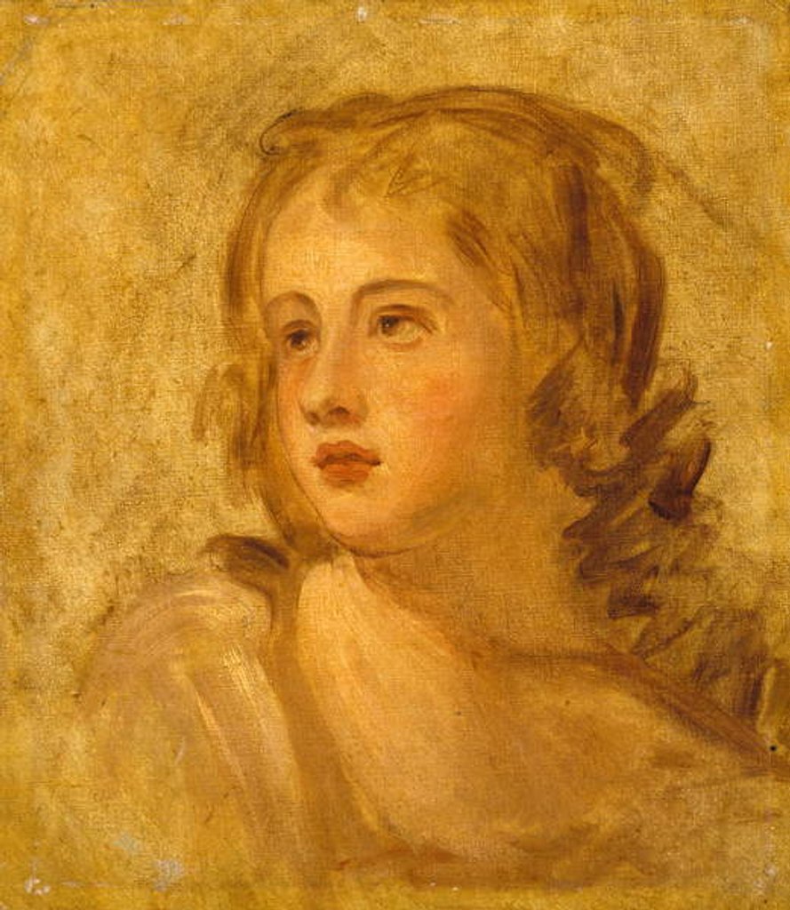 Detail of Head of a Woman, c.1782-86 by George Romney