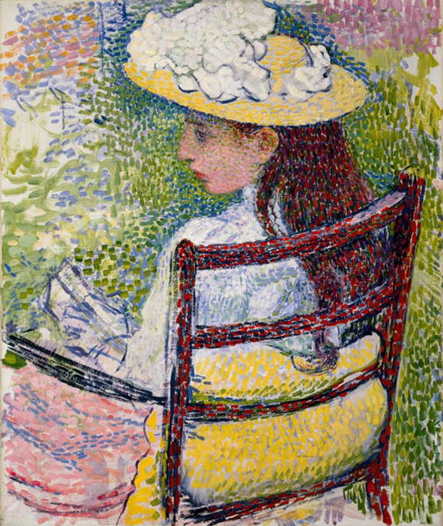 Detail of Jeanne Pissarro, 1895 by Theo van Rysselberghe