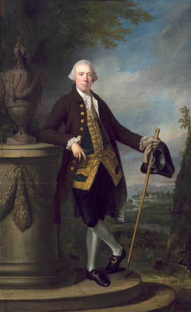Detail of William Denison, c.1769-76 by Francis & Romney George Cotes